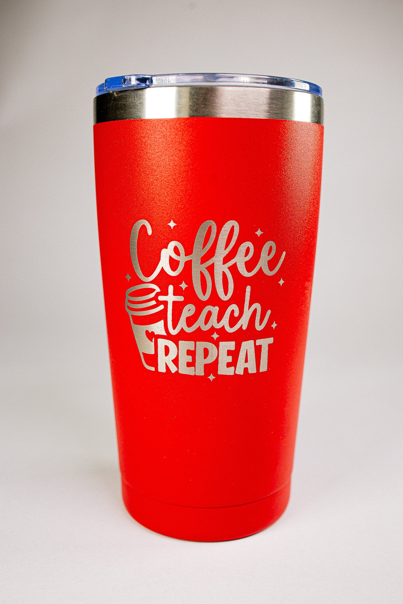 Coffee Teach Repeat 20 oz Engraved Tumbler