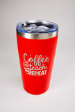 Coffee Teach Repeat 20 oz Engraved Tumbler