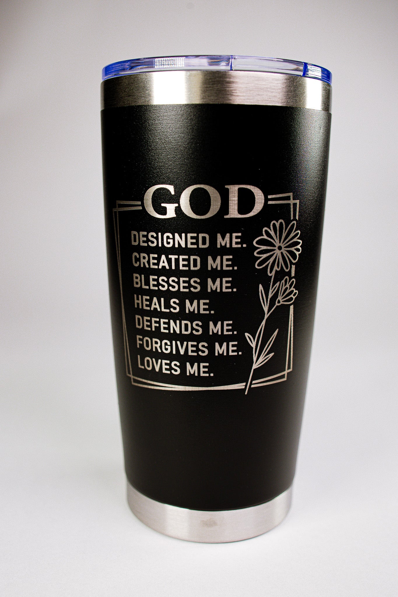 God Designed Me 20 oz Engraved Tumbler