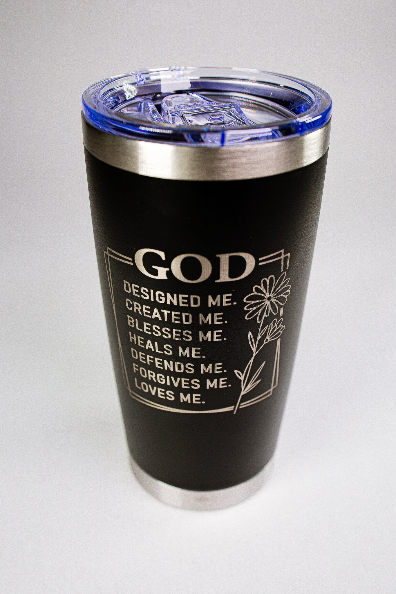 God Designed Me 20 oz Engraved Tumbler