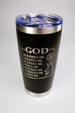 God Designed Me 20 oz Engraved Tumbler